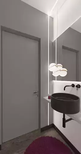 Cozy toilet room