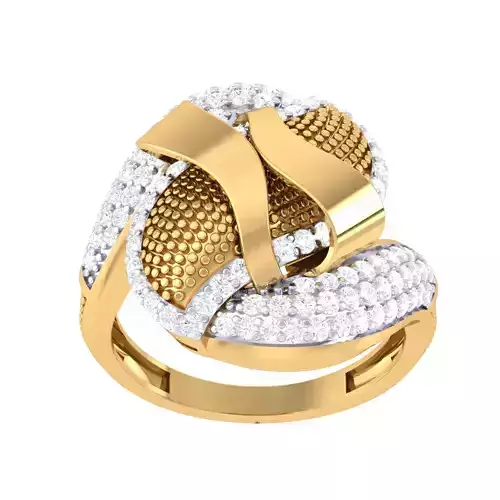 Printable 3D jewelry model of Lady diamond ring
