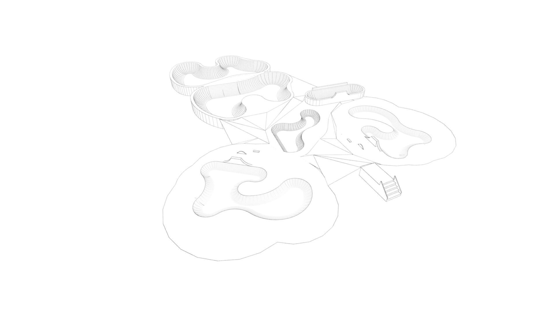 Skatepark-Skate Park PACK 3D model_14