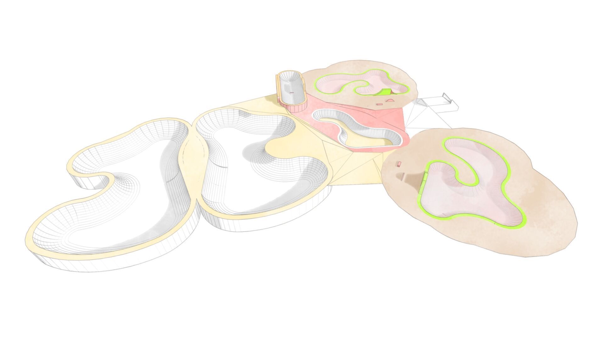 Skatepark-Skate Park PACK 3D model_2