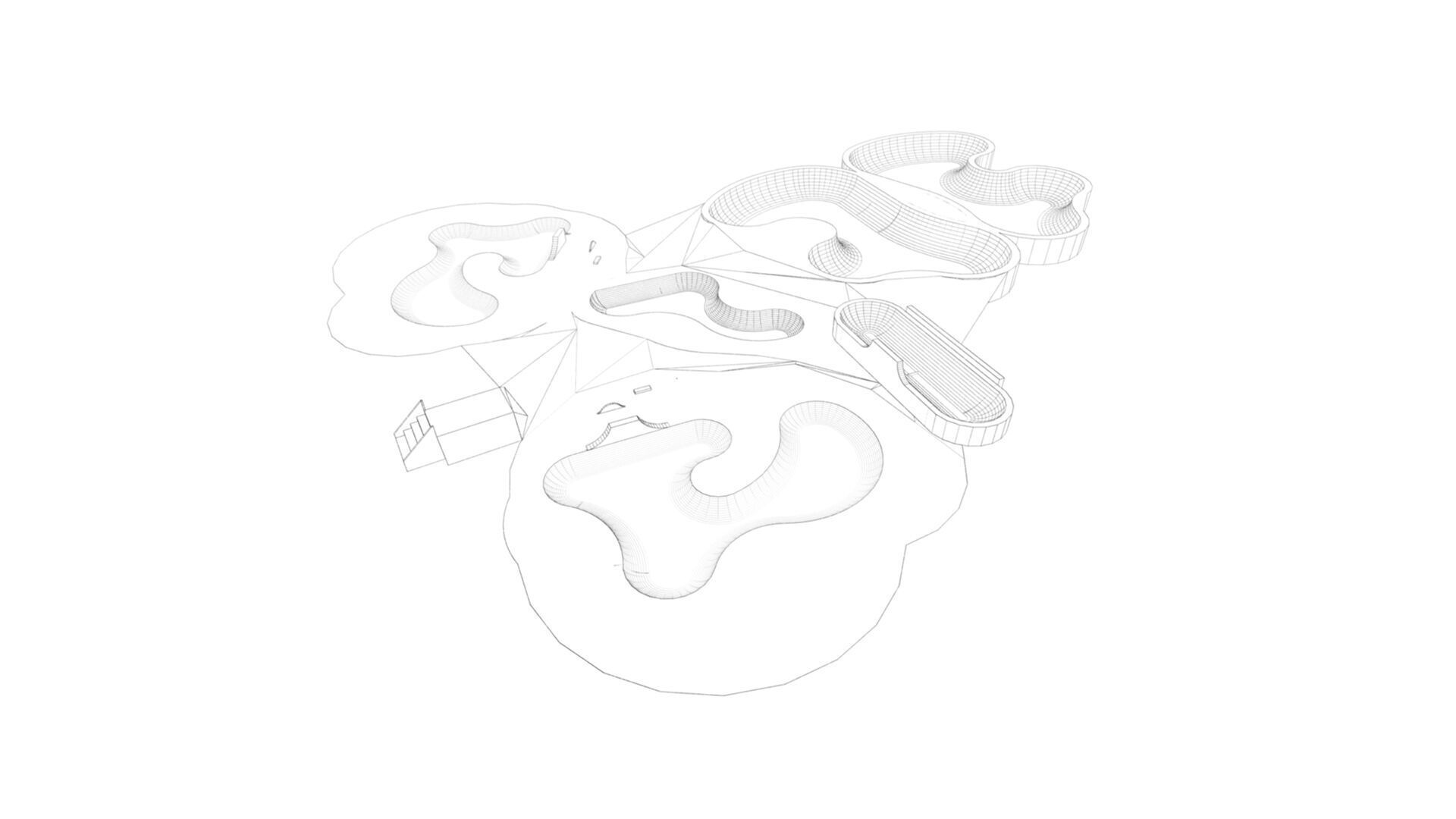 Skatepark-Skate Park PACK 3D model_13