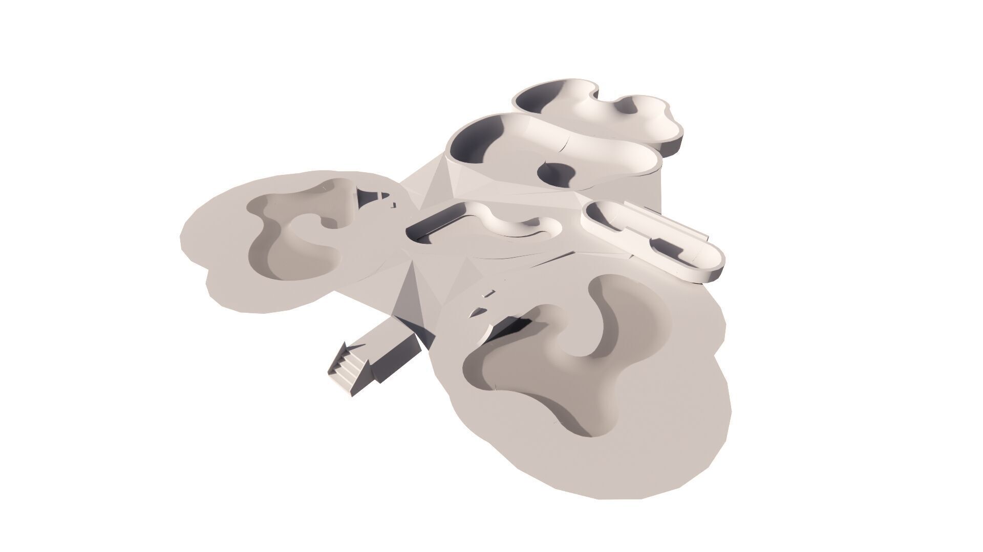 Skatepark-Skate Park PACK 3D model_4