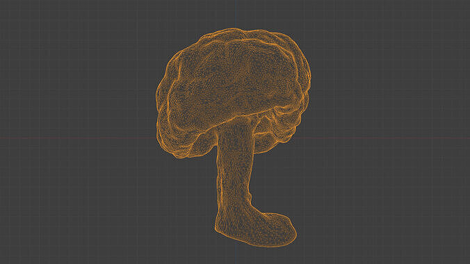 Photorealistic 3D scan of Dried spoiled Rotten mushroom Low-poly 3D model 5