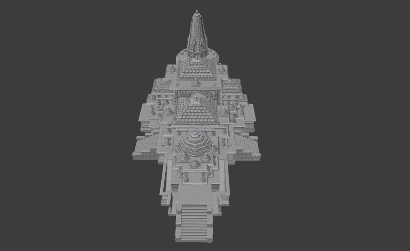 Ram Mandir 3D Model Intricate Temple Design Free 3D print model_5