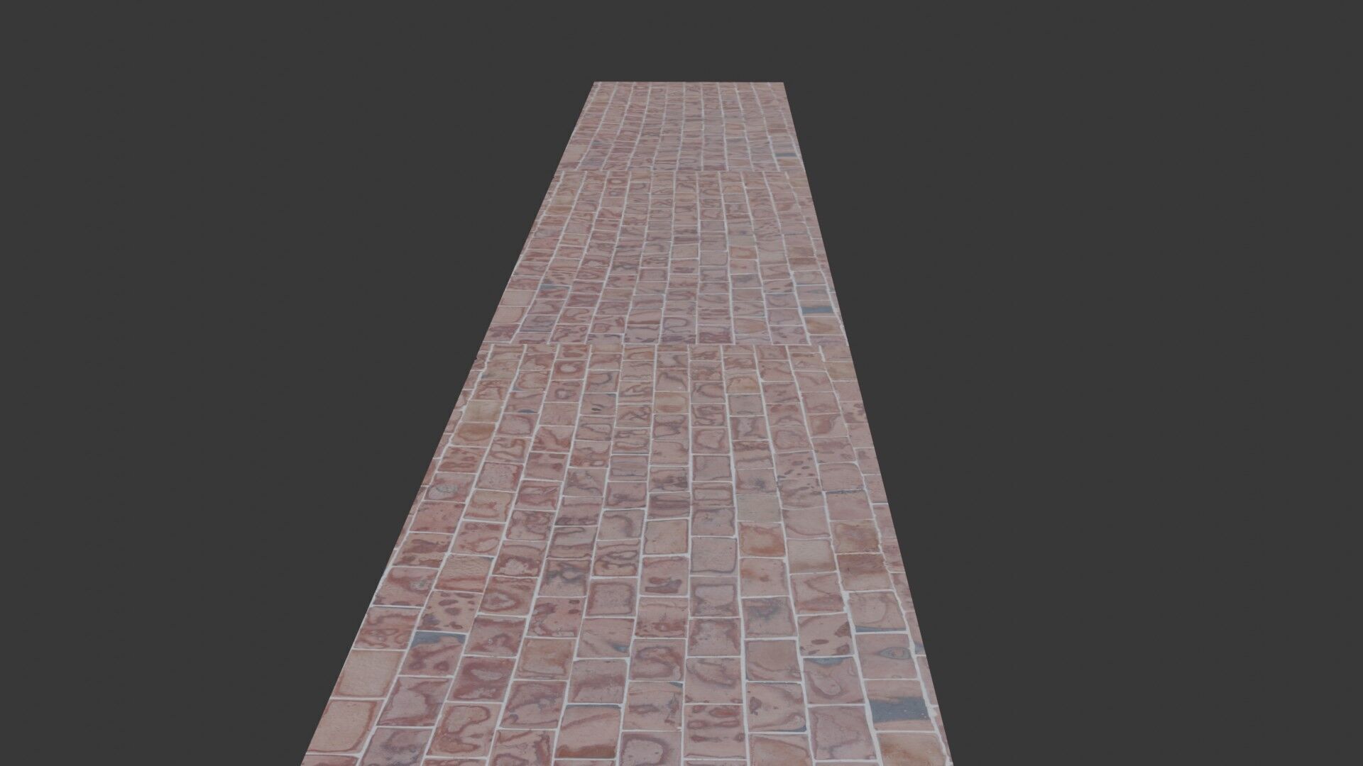 Brick Wall Strip Scan Low-poly 3D model_6