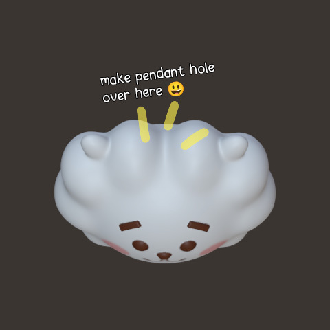 BT21 Pendant - RJ 3D print model_5