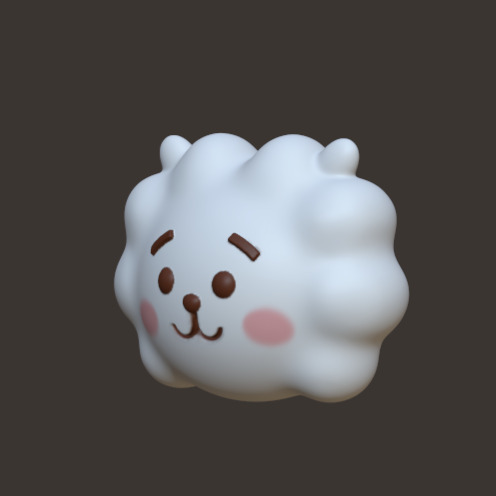 BT21 Pendant - RJ 3D print model_1