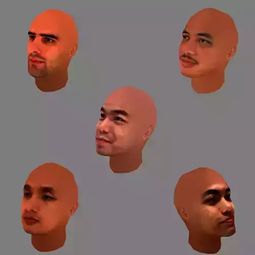 5 Man Heads Collection v-1