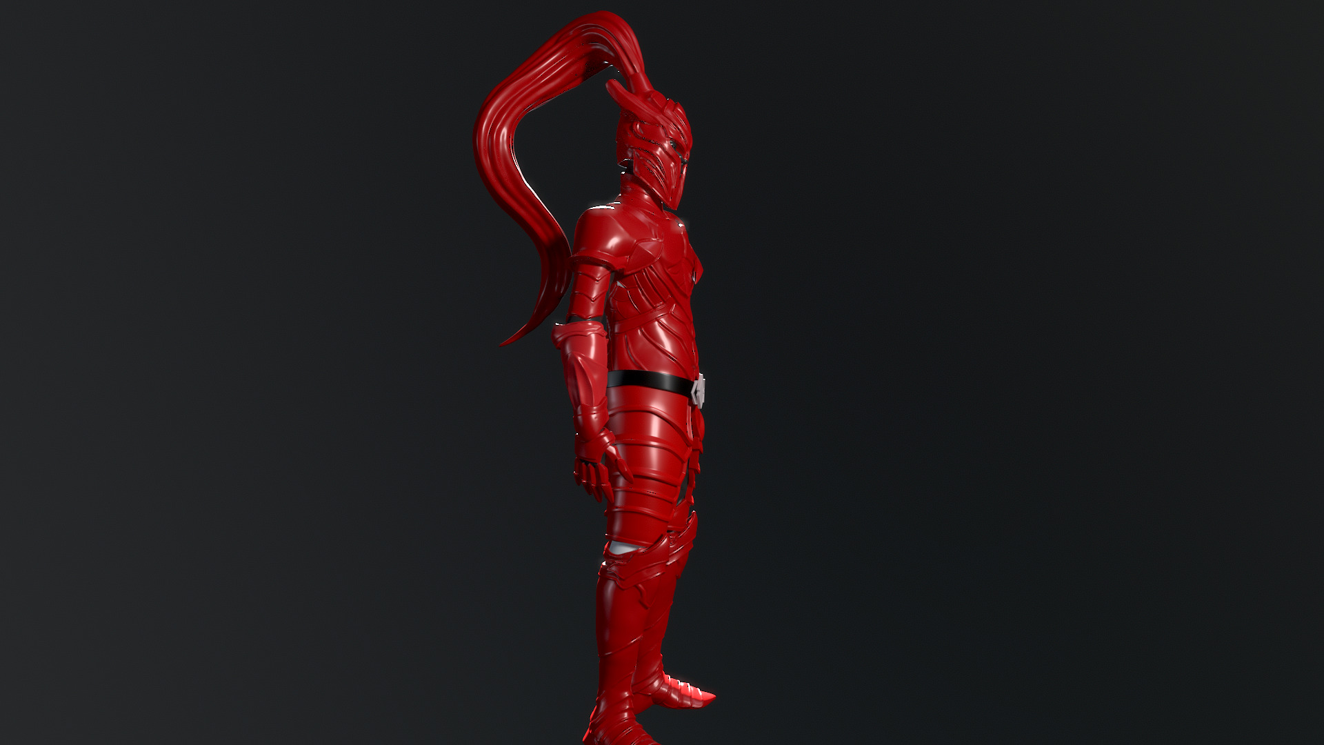 Crimson Sentinel Helmet and Armor 3D print model_2