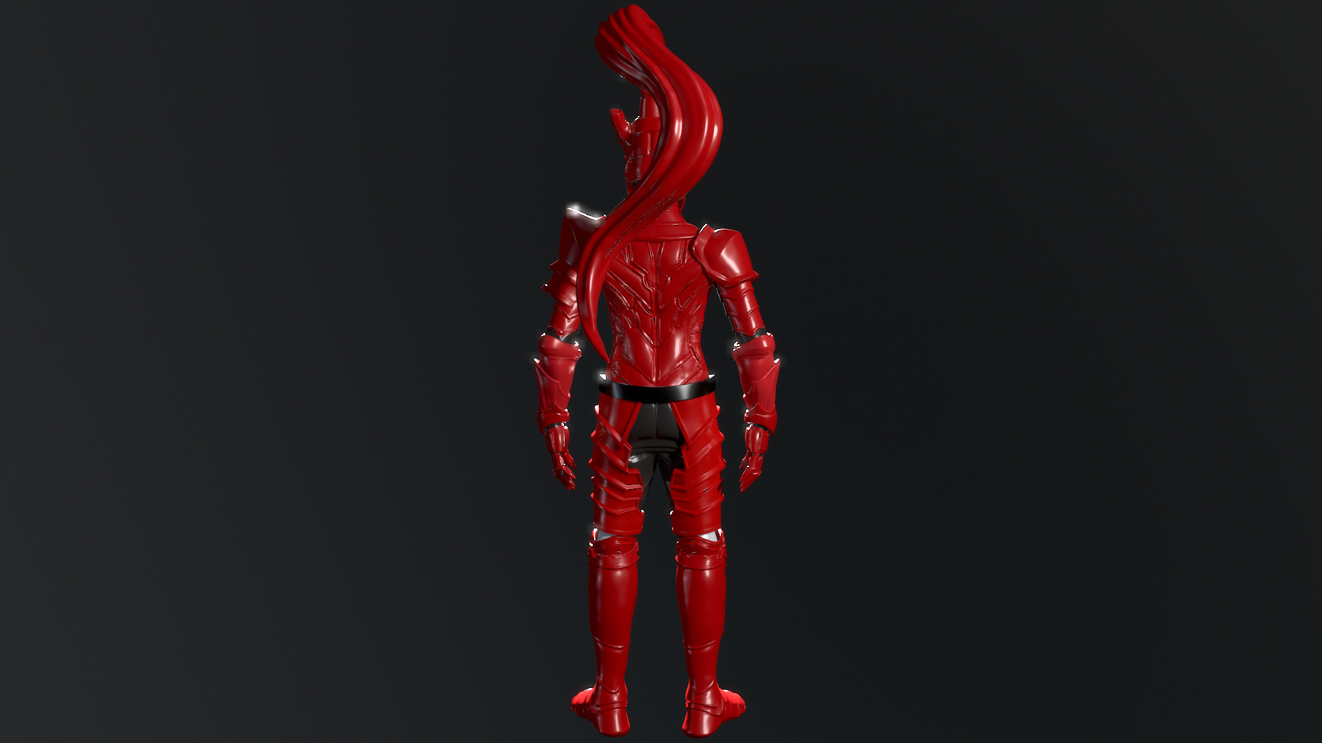 Crimson Sentinel Helmet and Armor 3D print model_4