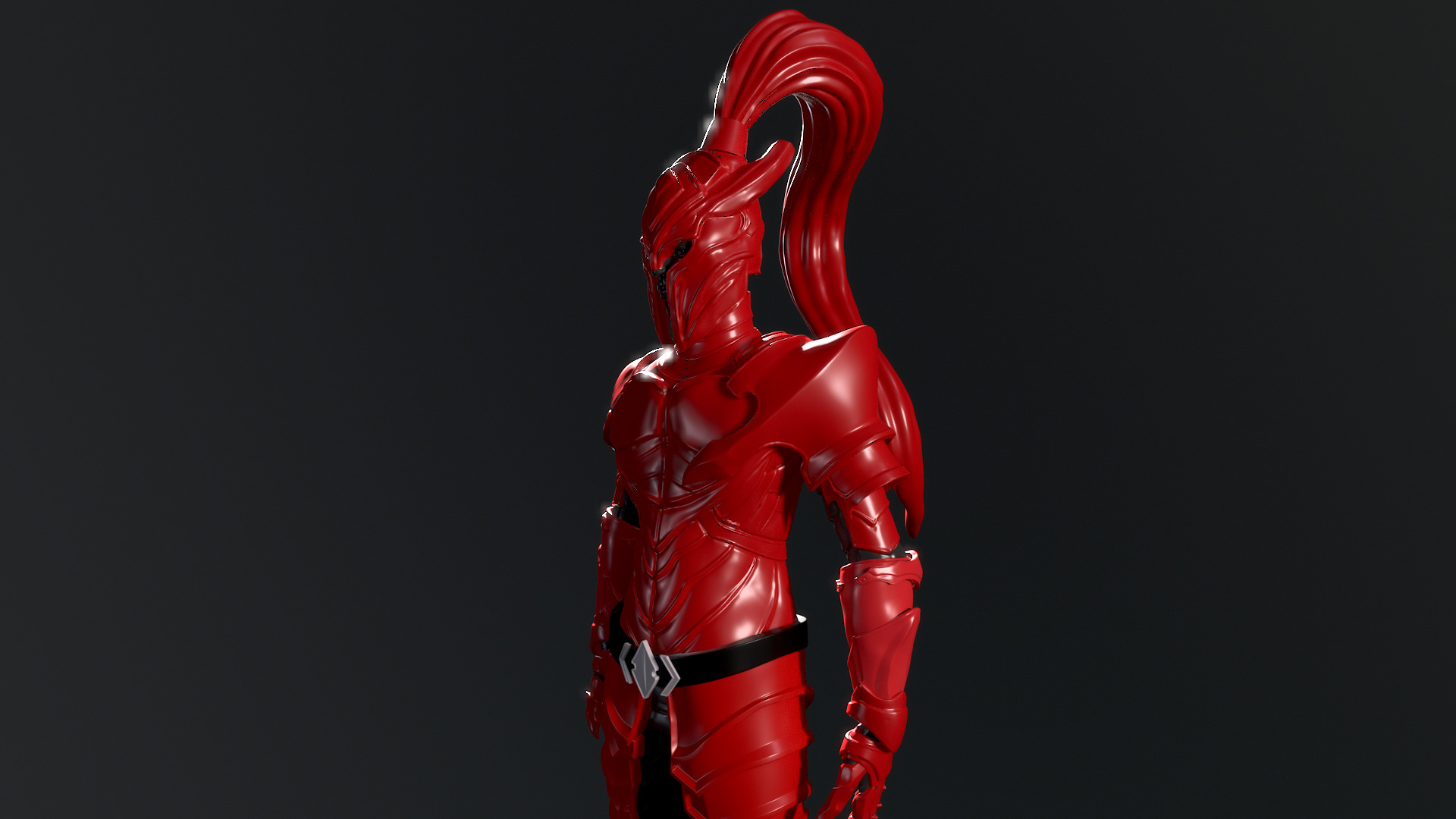 Crimson Sentinel Helmet and Armor 3D print model_8