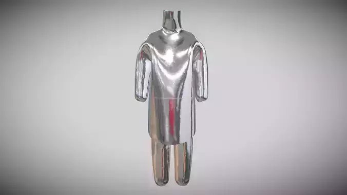 Mens Metal Dress In Low Poly