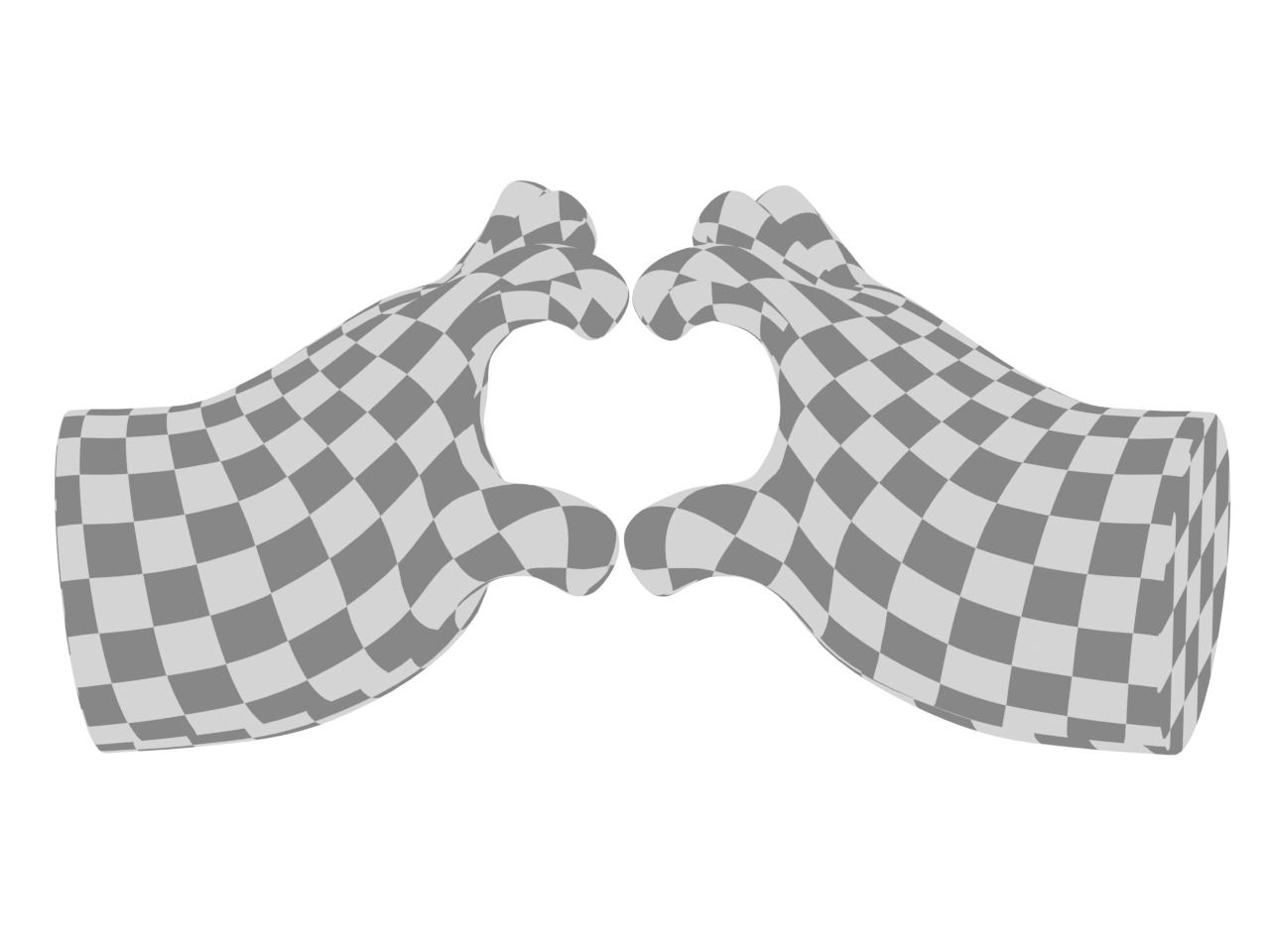 Cartoon Hands Illustration Icon Pack 3D Model Collection_6