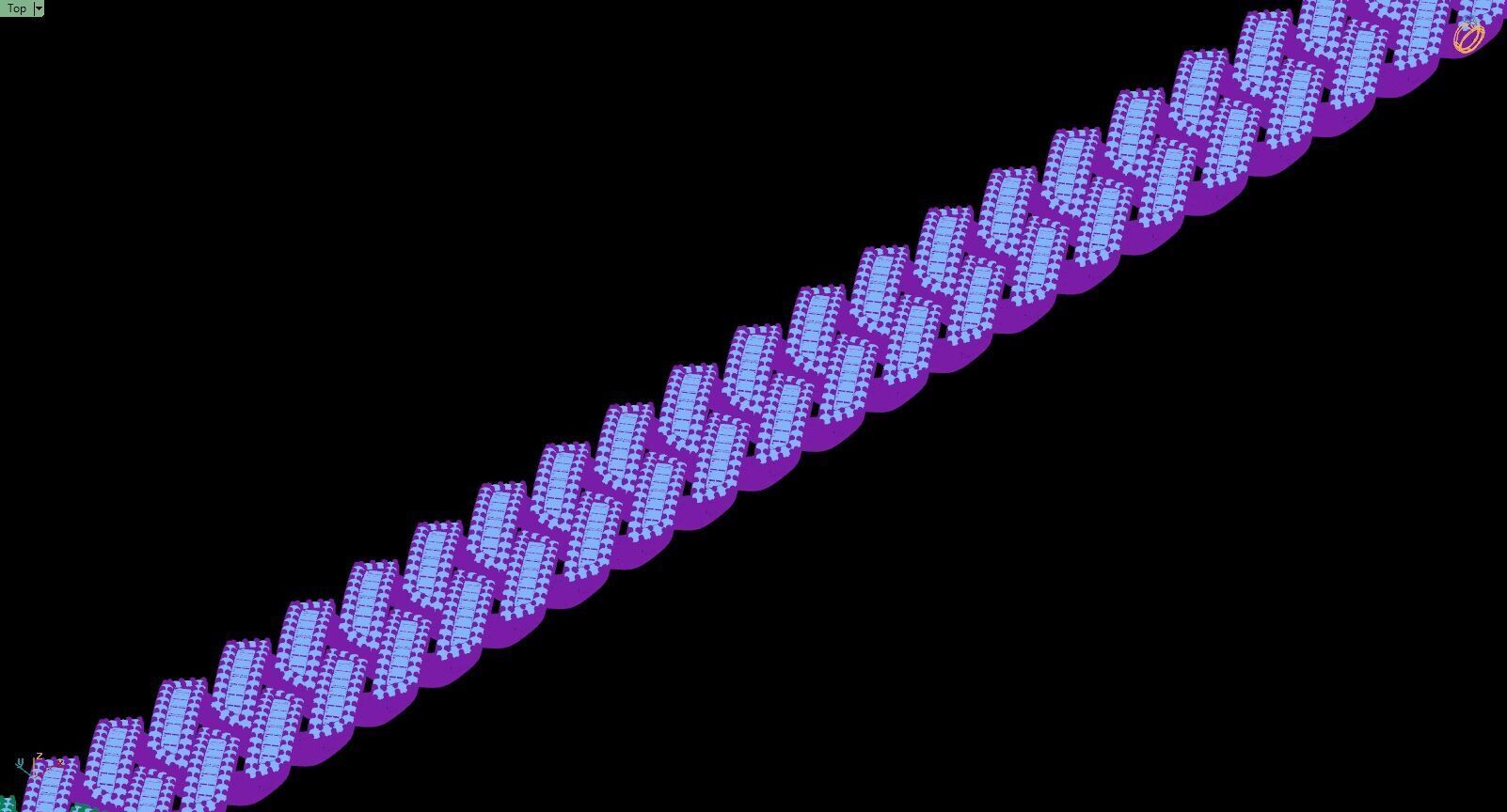 Custom Cuban Diamond Chain - Baguettes Chain - Miami Link 3D print model_17