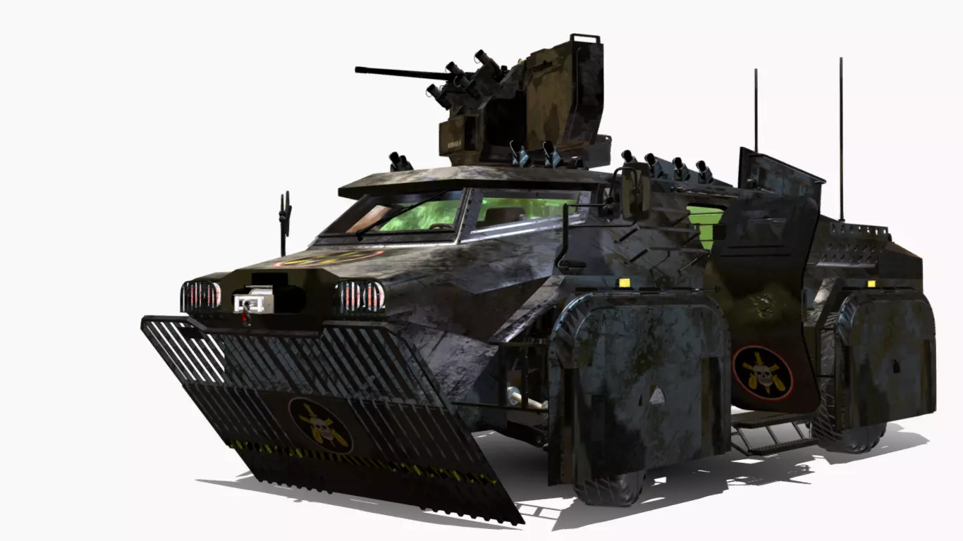 CONCEITO KAWE 4X4 BOPE Low-poly 3D model_0