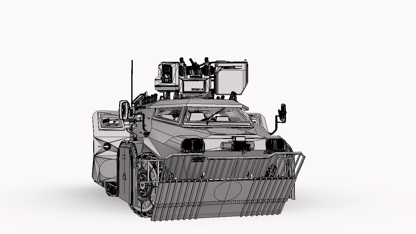 CONCEITO KAWE 4X4 BOPE Low-poly 3D model_28