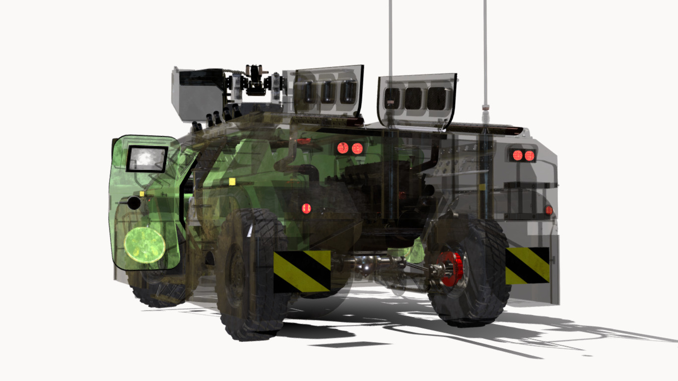 CONCEITO KAWE 4X4 BOPE Low-poly 3D model_11