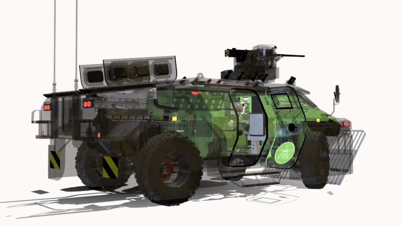 CONCEITO KAWE 4X4 BOPE Low-poly 3D model_12