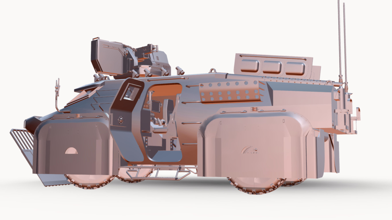 CONCEITO KAWE 4X4 BOPE Low-poly 3D model_17