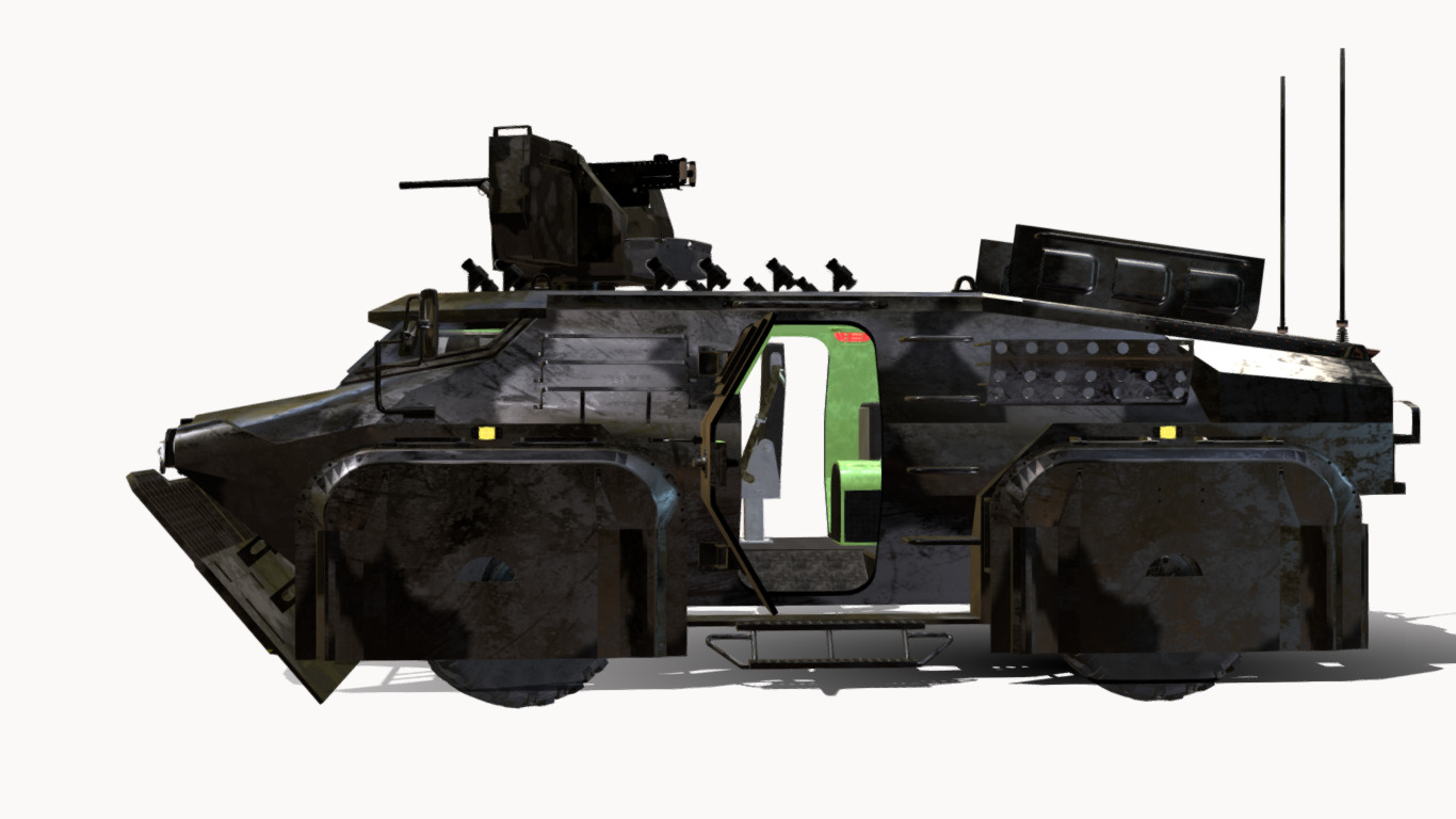 CONCEITO KAWE 4X4 BOPE Low-poly 3D model_2