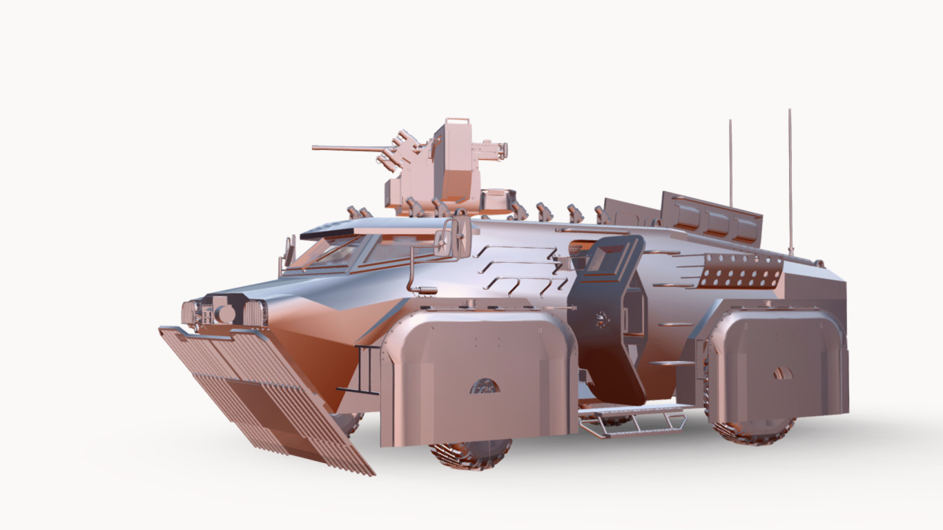 CONCEITO KAWE 4X4 BOPE Low-poly 3D model_18