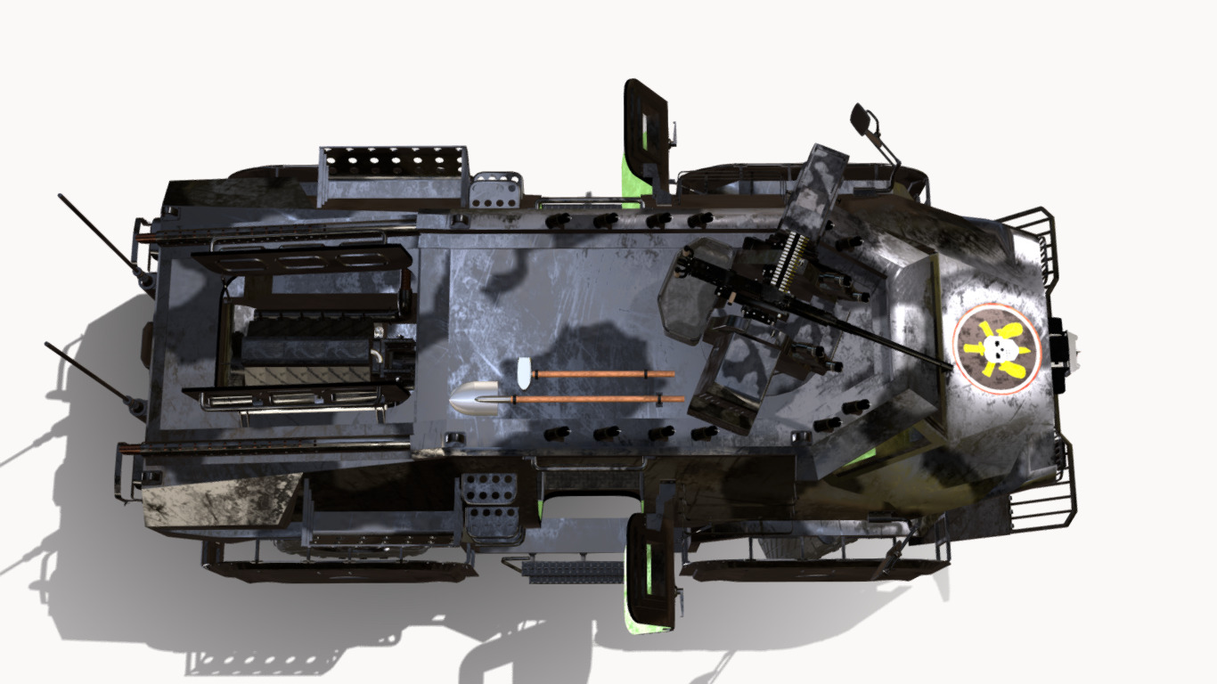 CONCEITO KAWE 4X4 BOPE Low-poly 3D model_4