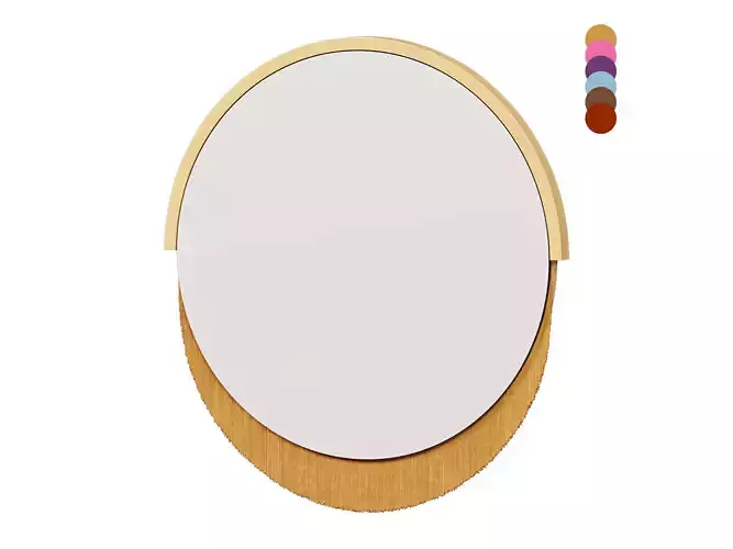 Boudoir Wall Mirror 3D model
