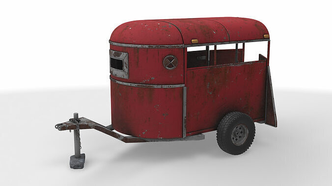 livestock trailer 3D model