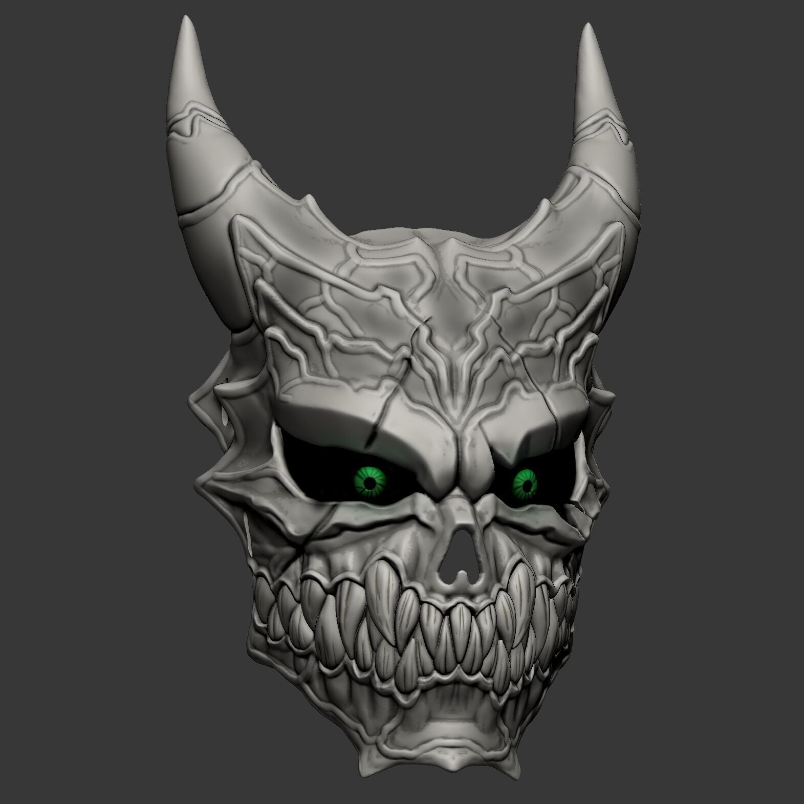 Kaiju No8 Mask  3D print model_6