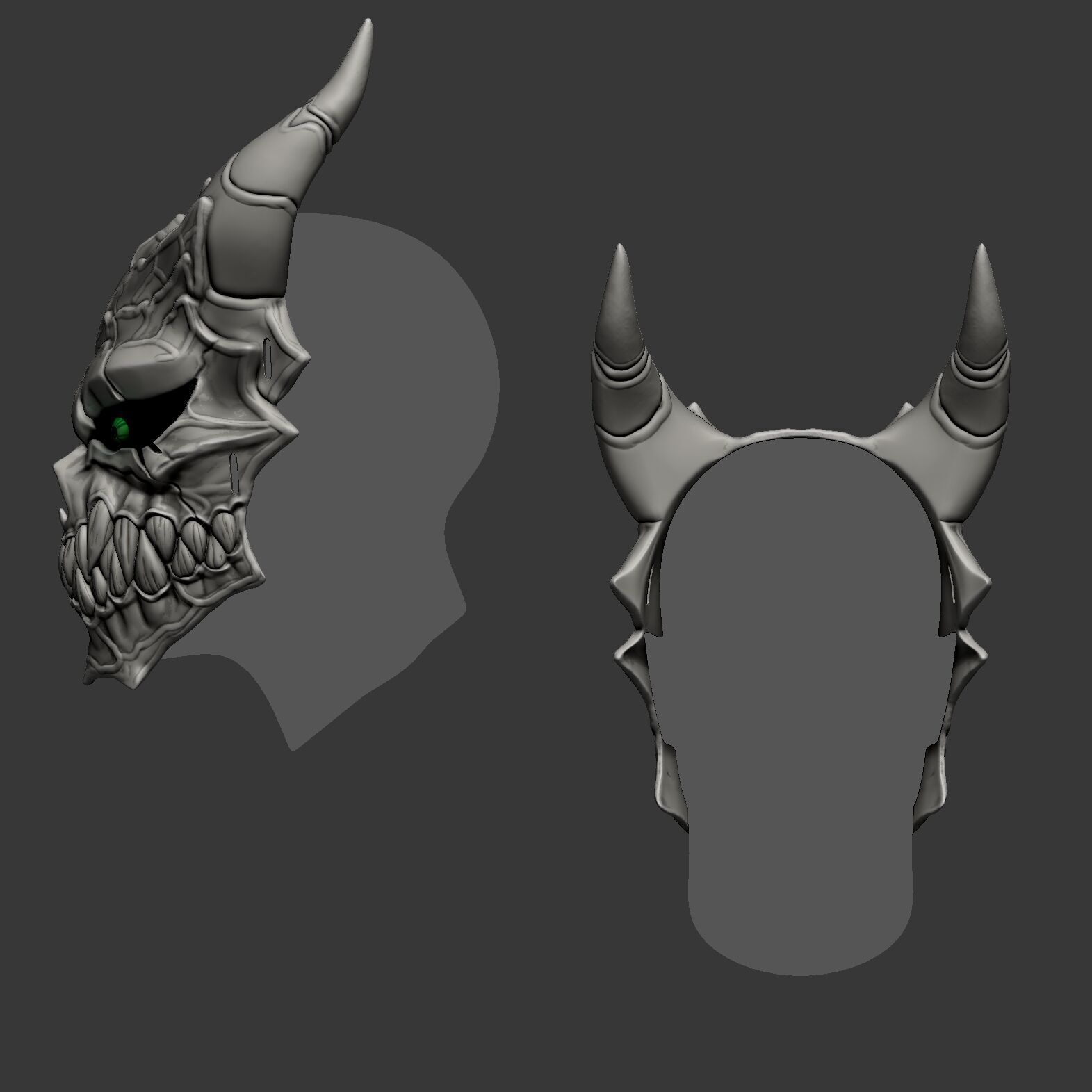 Kaiju No8 Mask  3D print model_2