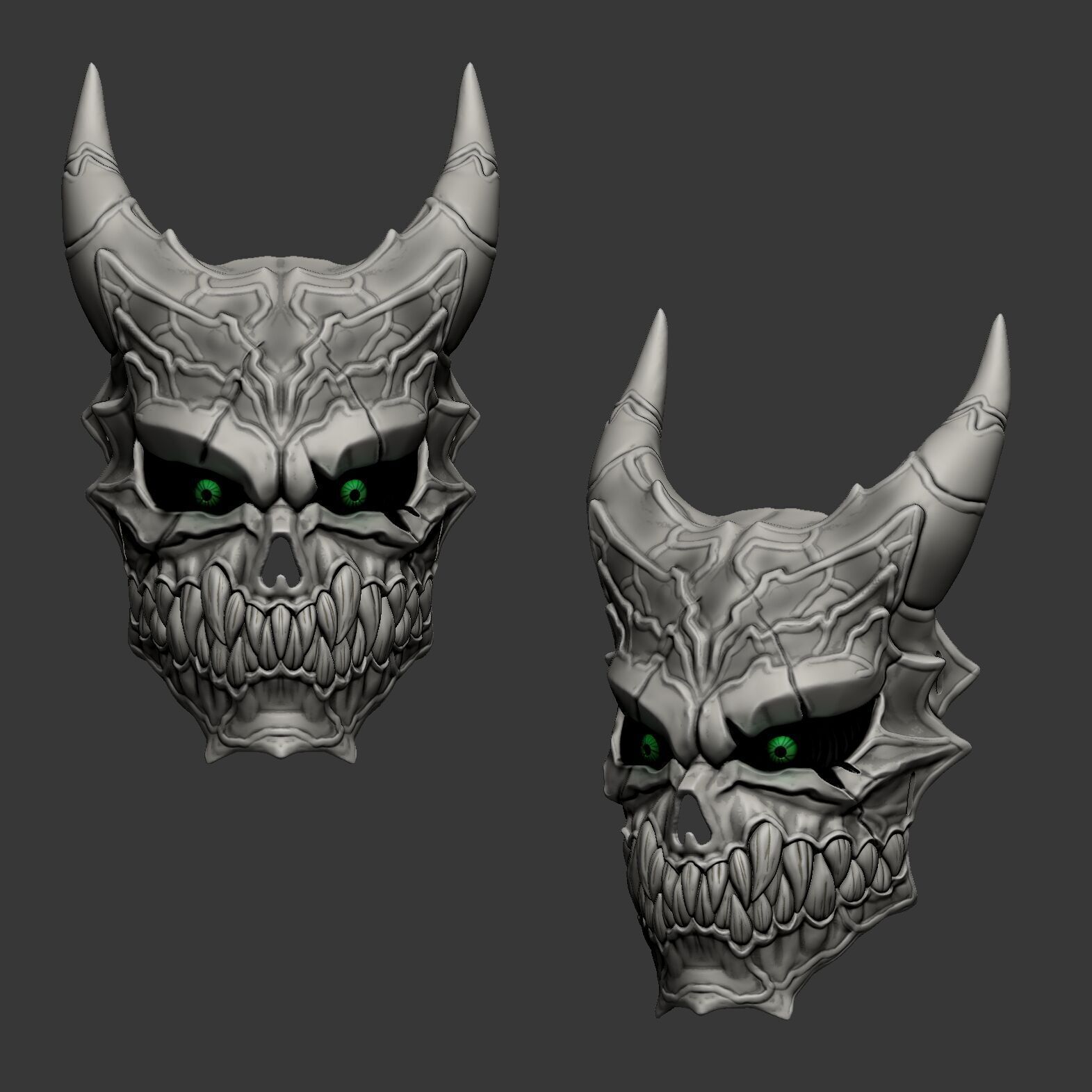 Kaiju No8 Mask  3D print model_4