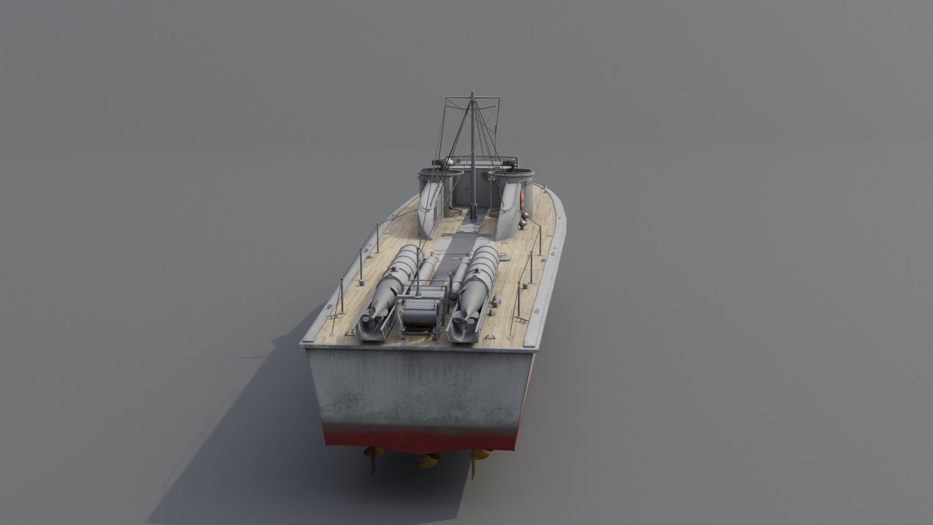 Higgins 81 ft PT-6 Motor Torpedo Boat Low-poly 3D model_23
