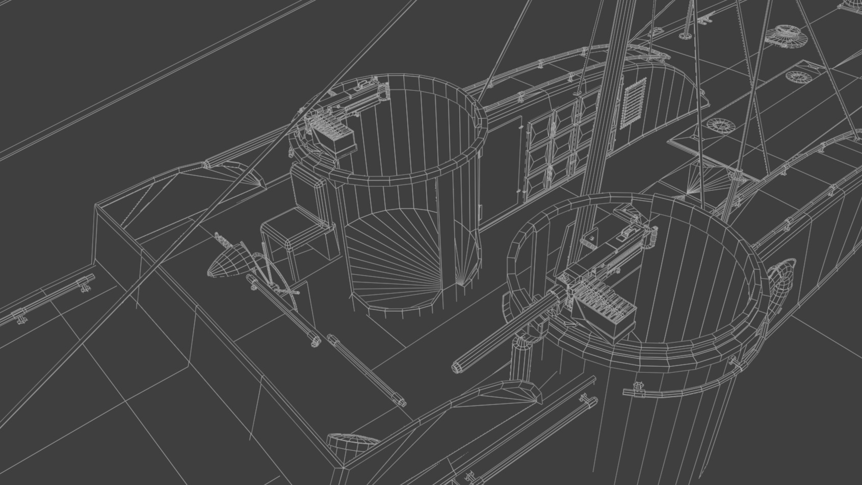 Higgins 81 ft PT-6 Motor Torpedo Boat Low-poly 3D model_16