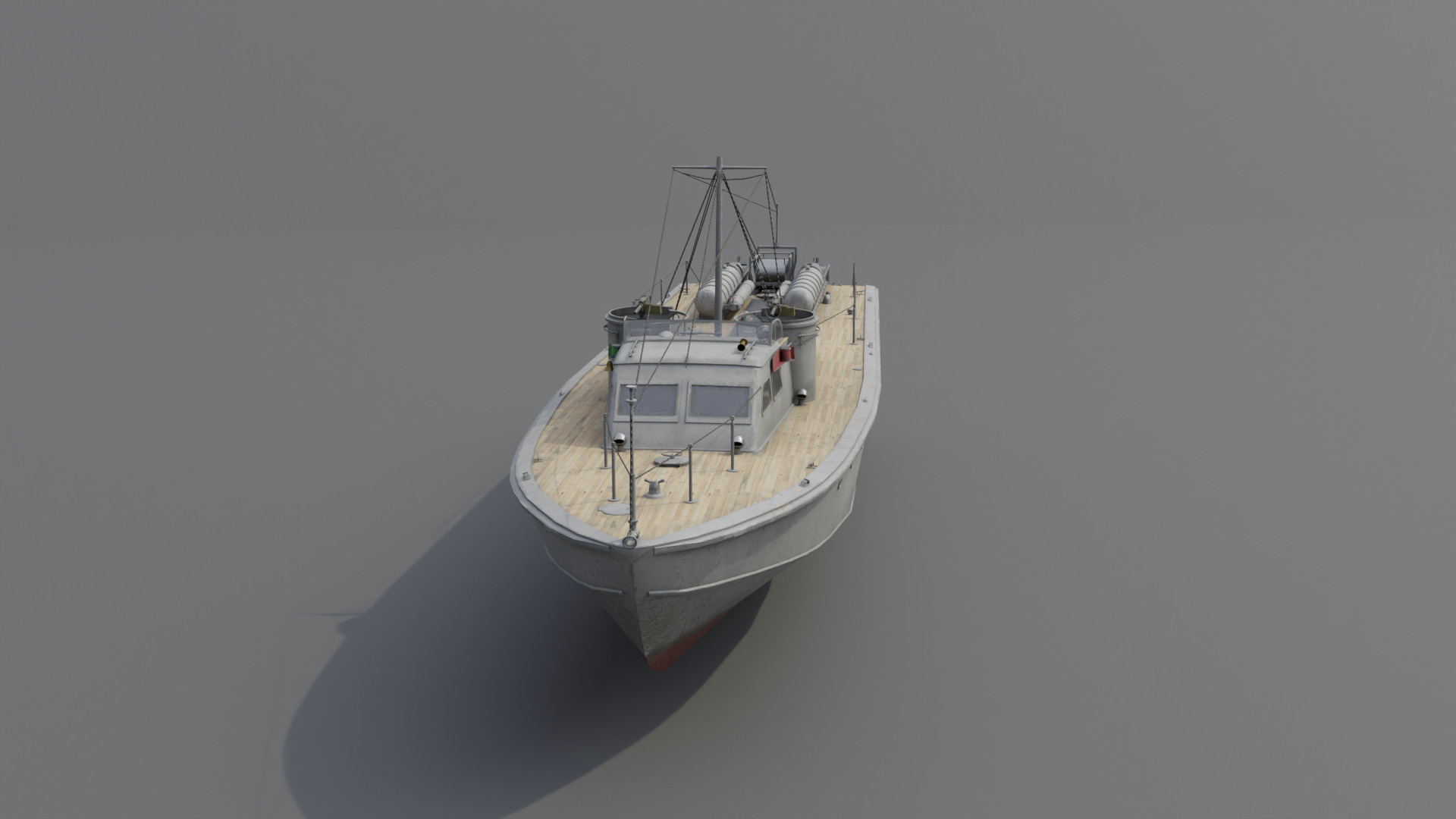 Higgins 81 ft PT-6 Motor Torpedo Boat Low-poly 3D model_18