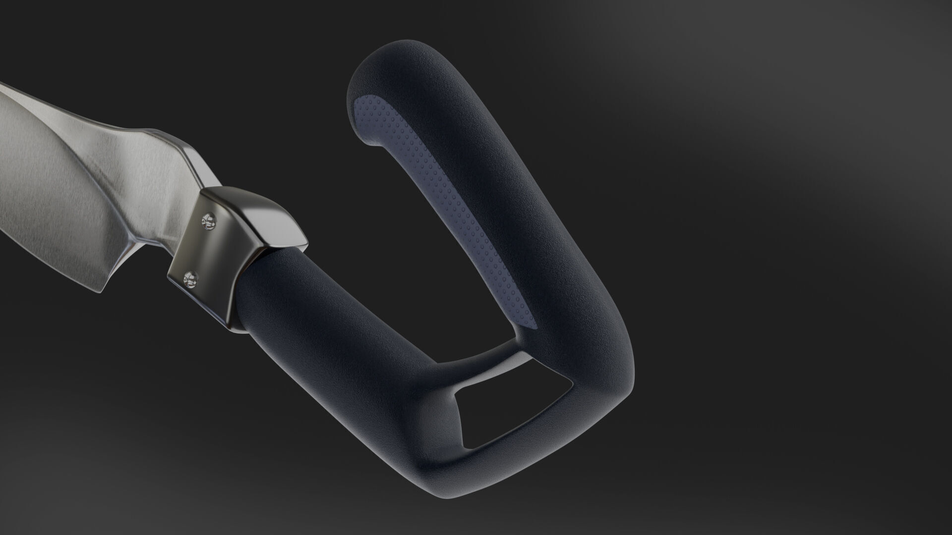 Realistic 3D Kitchen Knife Model 3D model_2