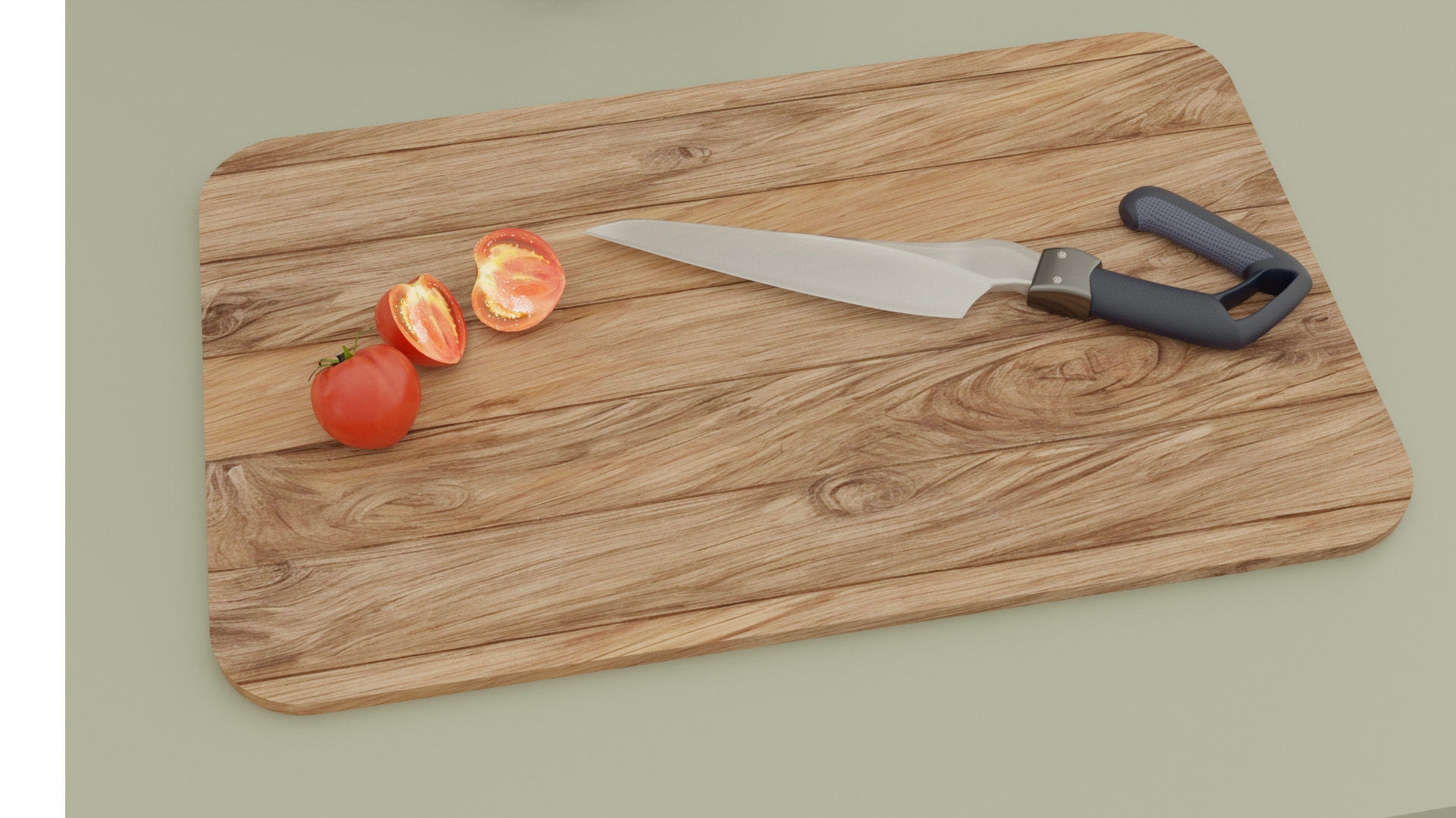 Realistic 3D Kitchen Knife Model 3D model_9