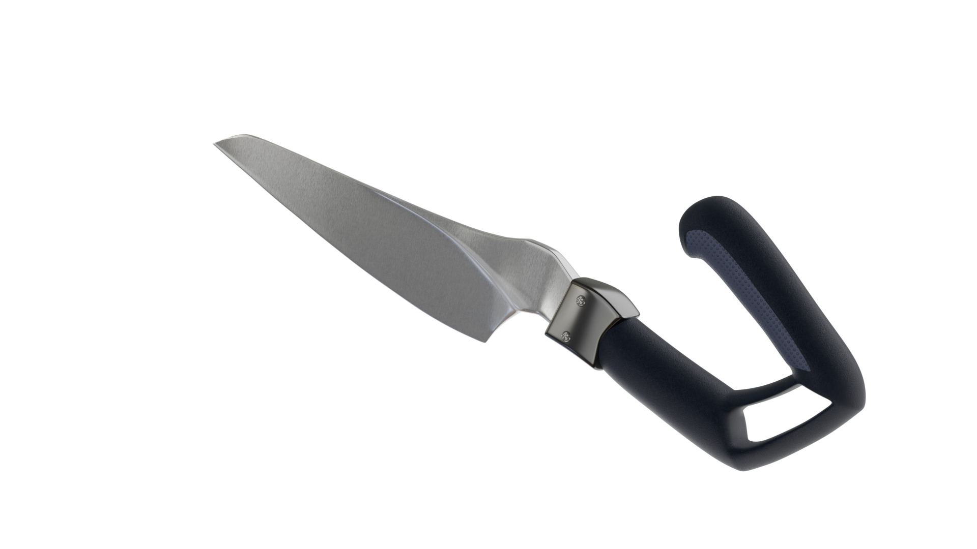 Realistic 3D Kitchen Knife Model 3D model_3