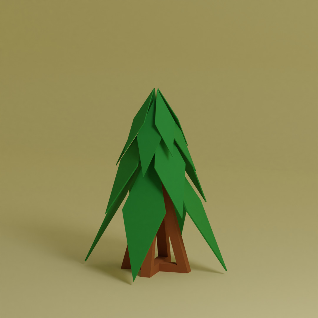 Low Poly Trees Collection - 25 trees pack 10 Low-poly 3D model_26