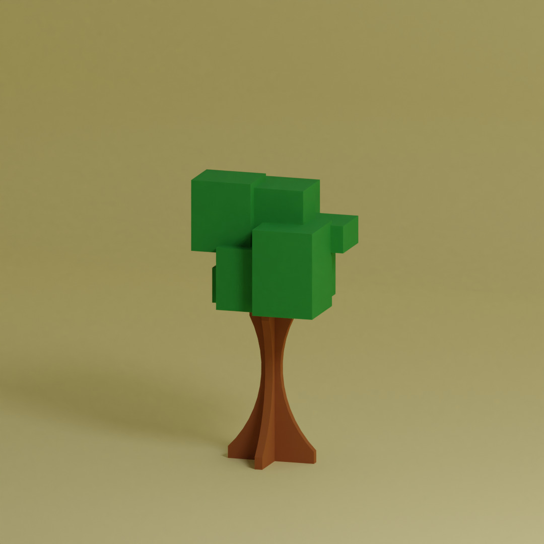 Low Poly Trees Collection - 25 trees pack 10 Low-poly 3D model_23