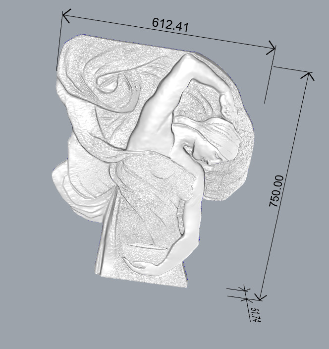 bas-relief of a girl  3D print model_12