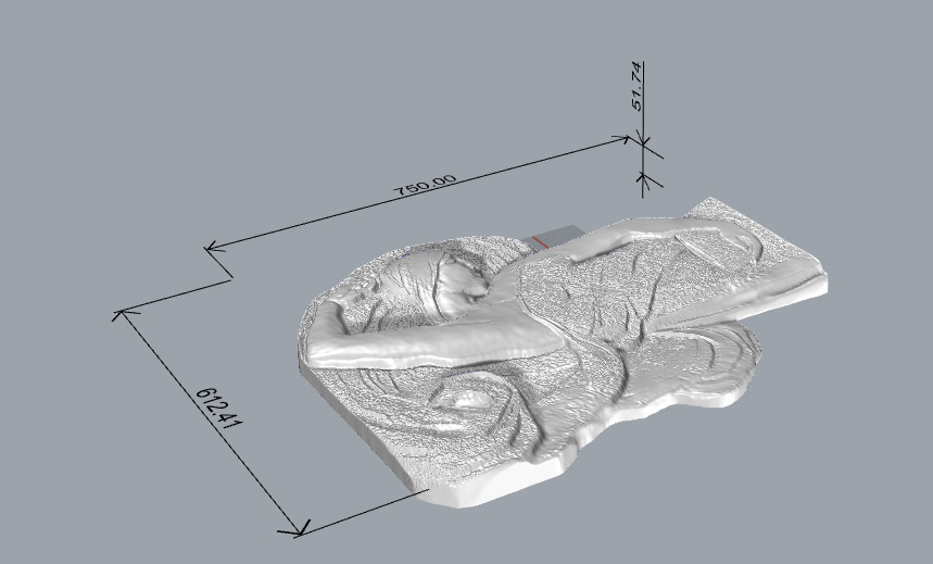 bas-relief of a girl  3D print model_11