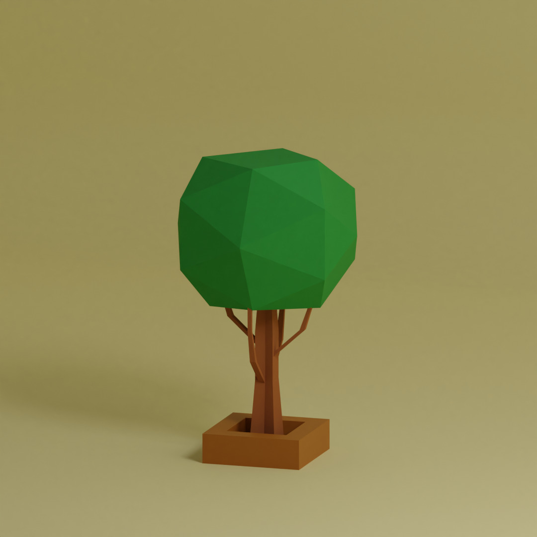 Low Poly Trees Collection - 25 trees pack 11 Low-poly 3D model_12