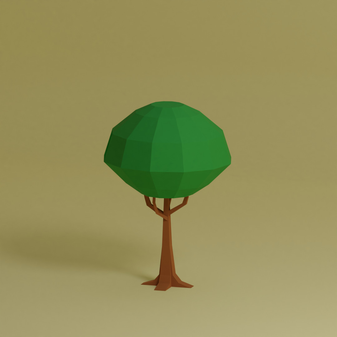Low Poly Trees Collection - 25 trees pack 11 Low-poly 3D model_13