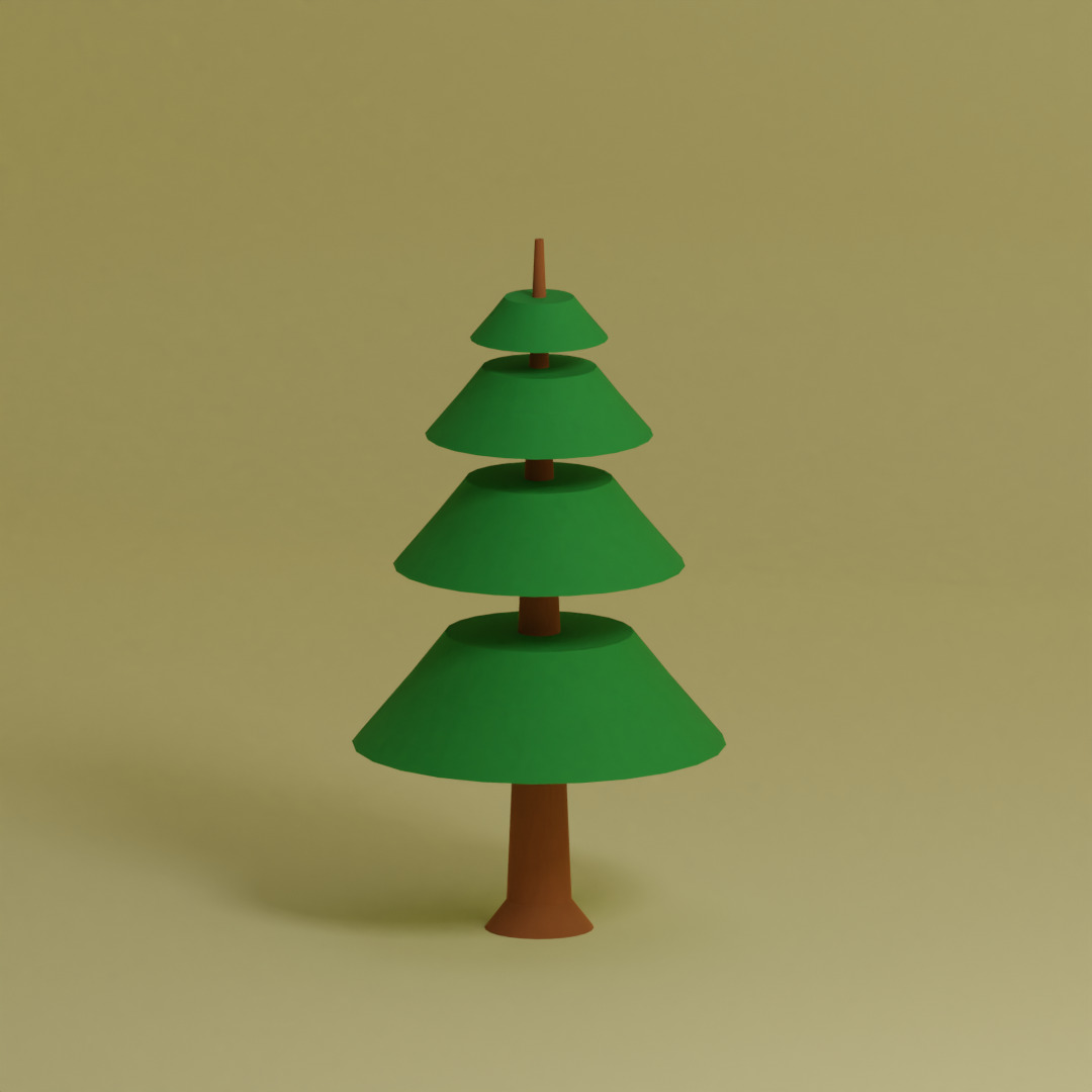 Low Poly Trees Collection - 25 trees pack 11 Low-poly 3D model_9