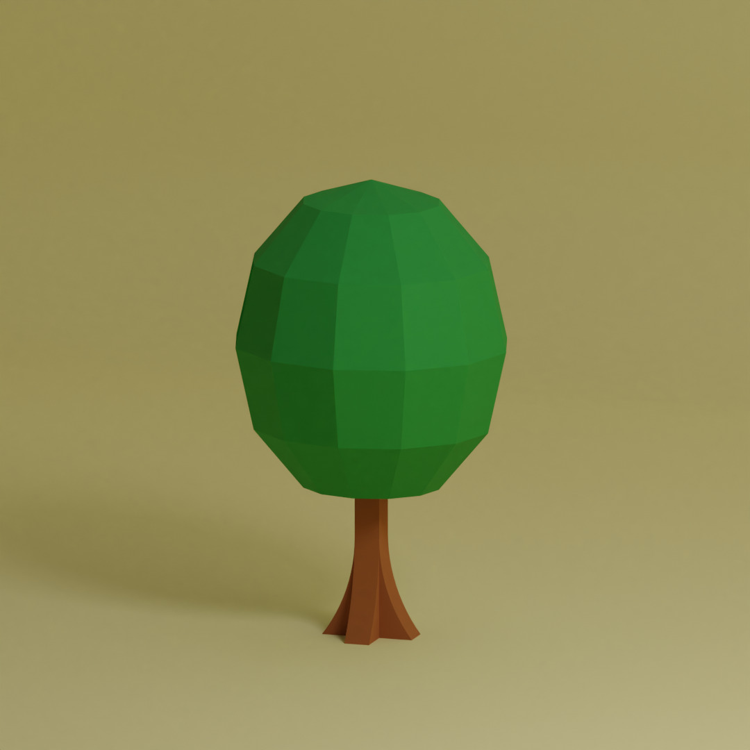 Low Poly Trees Collection - 25 trees pack 11 Low-poly 3D model_14