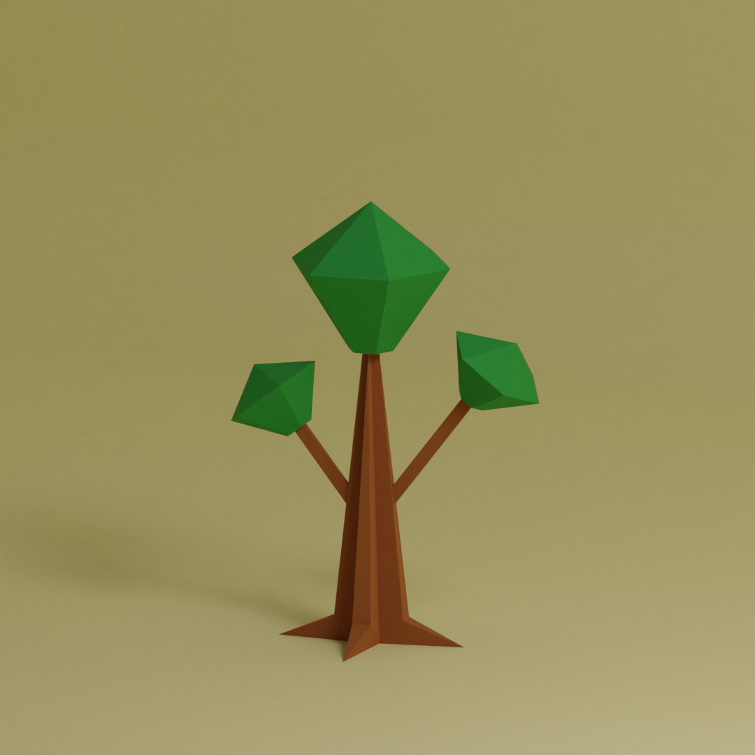 Low Poly Trees Collection - 25 trees pack 11 Low-poly 3D model_11