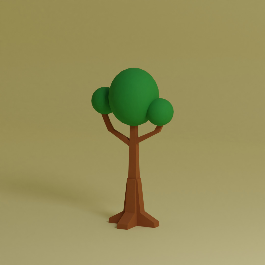 Low Poly Trees Collection - 25 trees pack 11 Low-poly 3D model_18