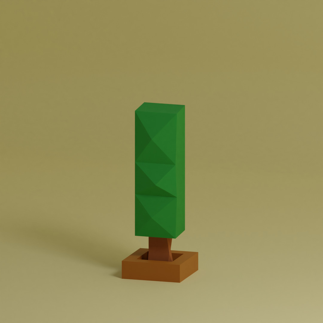 Low Poly Trees Collection - 25 trees pack 11 Low-poly 3D model_17