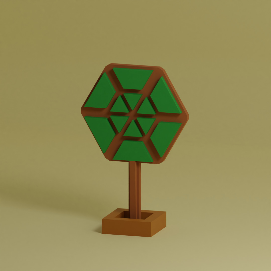 Low Poly Trees Collection - 25 trees pack 11 Low-poly 3D model_26