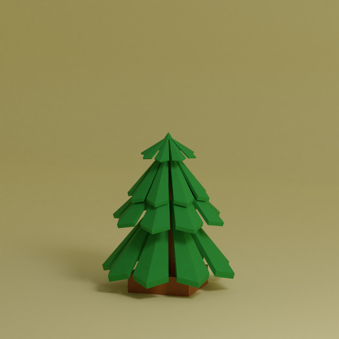 Low Poly Trees Collection - 25 trees pack 11 Low-poly 3D model_6